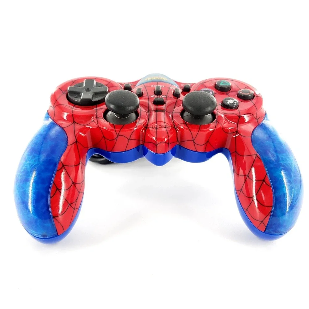 Naki Ultimate SpiderMan Sony PlayStation 2 Wired Controller PS2 PS1 Tested Works